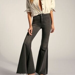 Free People Charcoal Flare Jeans size 29